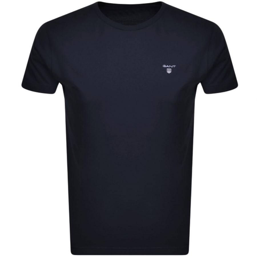 Alternative Image for ProductGant Double Two Pack Crew Neck T Shirt White2